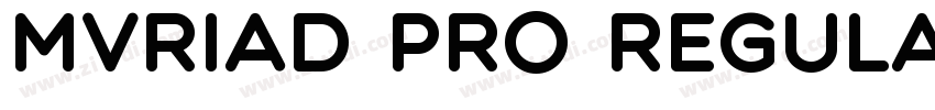 Mvriad Pro Regular字体转换